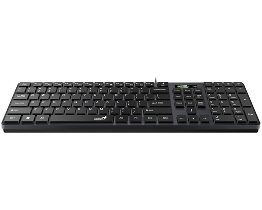 GENIUS SlimStar C126 USB YU crna tastatura+ USB crni miš