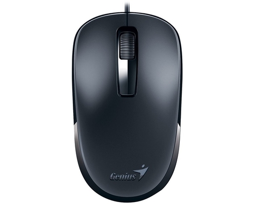 GENIUS SlimStar C126 USB YU crna tastatura+ USB crni miš