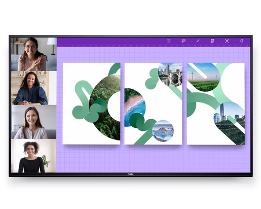 Monitor 55 DELL P5524Q, 4K UHD, VA, 60Hz, 8ms, HDMI, DP, VGA, Conference