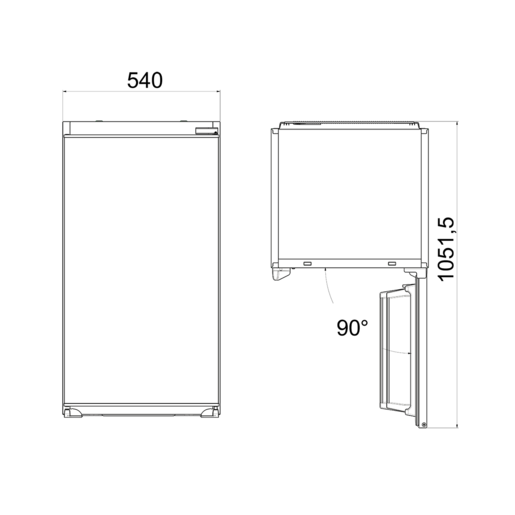 Vox ugradni frižider IKS 1800 E