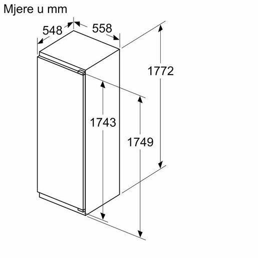 Bosch ugradni frižider KIR81ADD0