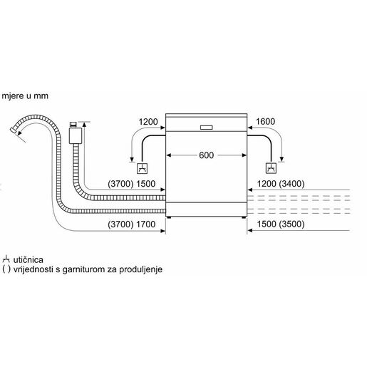 Bosch ugradna mašina za pranje sudova SMV25EX02E