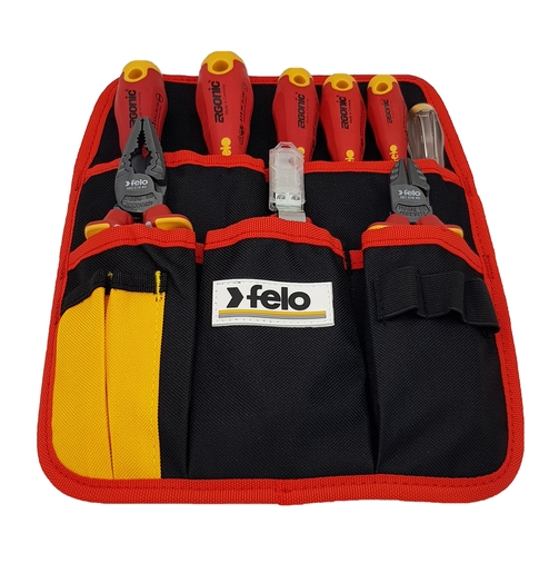 Set alata za električare felo ergonic vde sl/ph 41399504 9 kom u torbi za pojas