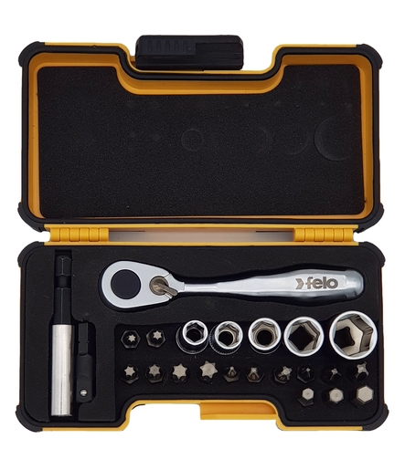 Set alata felo xs-strongbox xs 23 sa mini čegrtaljkom ph/pz/hex/tx/sw 05772306 23 kom