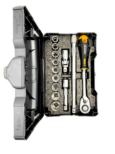 Set alata felo ergonic sa dugačkom čegrtaljkom 1/2 05681318 u kućištu