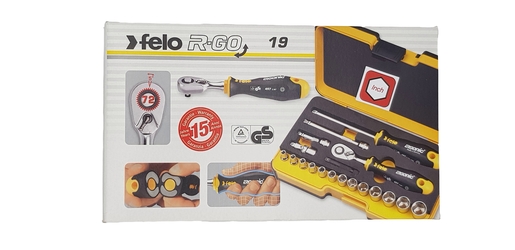 Set alata felo xl-strongbox r-go 19 inch sa čegrtaljkom 05781956 19 kom