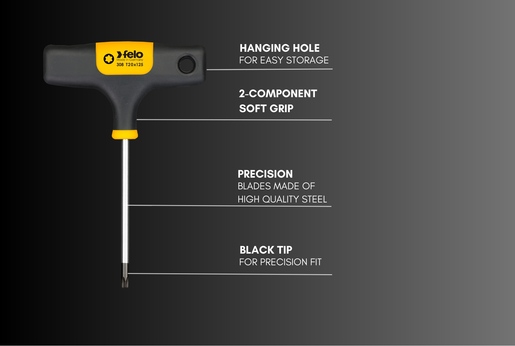 Šrafciger sa t-ručkom hex nut felo sw8,0 x 125 30408460 nasadni ključ