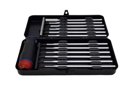 Set felo nm-box sa moment šrafciger 1,5-3,0 nm i nastavci felo sl ph pz torx ph/sl pz/sl 10099716 12 kom