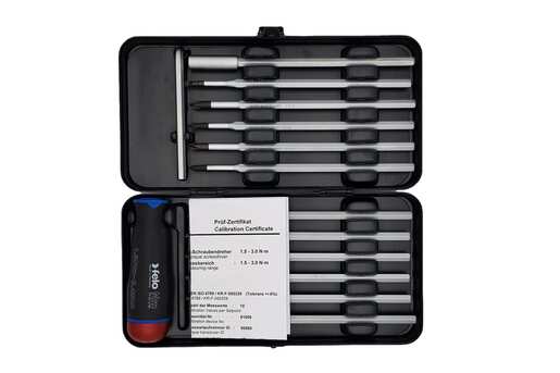 Set felo nm-box sa moment šrafciger 1,5-3,0 nm i nastavci felo sl ph pz torx ph/sl pz/sl 10099716 12 kom