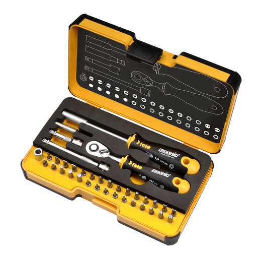 Set alata felo xl-strongbox r-go 36 sa čegrtaljkom sl/hex/ph/pz/tx/sq/sp 05783606 36 kom