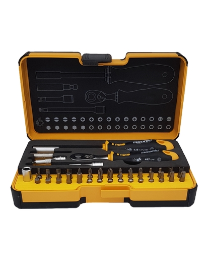 Set alata felo xl-strongbox r-go 36 sa čegrtaljkom sl/hex/ph/pz/tx/sq/sp 05783606 36 kom