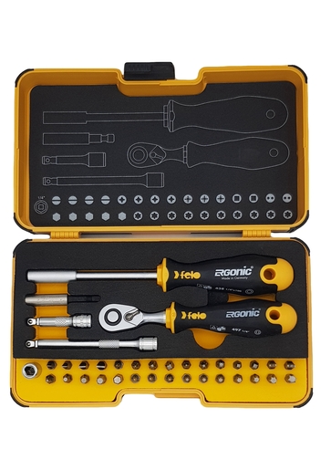 Set alata felo xl-strongbox r-go 36 sa čegrtaljkom sl/hex/ph/pz/tx/sq/sp 05783606 36 kom