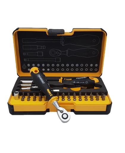 Set alata felo xl-strongbox r-go 36 sa čegrtaljkom sl/hex/ph/pz/tx/sq/sp 05783606 36 kom