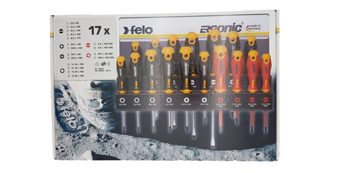 Set šrafcigera felo ergonic sa vde šrafcigerima sl/ph/pz/tx 40091743 17 kom