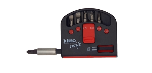 Set sa držačem i bitovima felo industrial swift sl/ph/pz 02060116 7 kom