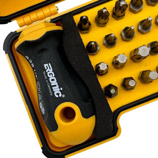 Set alata felo xs-strongbox bits 30 sa ručkom i držačem bitova sl/ph/pz/hex/tx/sp 02073006 30 kom