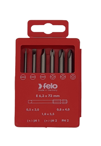 Set bitova felo industrial bit-box profi 73 mm sl/ph/xeno 03292716 6 kom