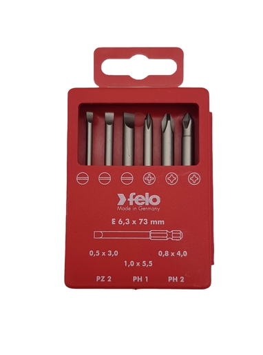 Set bitova felo industrial bit-box profi 73 mm sl/ph/pz 03092716 6 kom