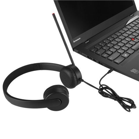 Slušalice Lenovo Essential Stereo Analog Headset 4XD0K25030, 20Hz-20KHz, mikrofon, 3,5mm