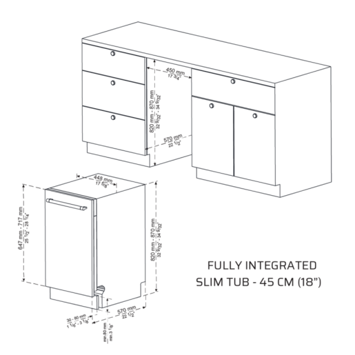 Vox ugradna mašina za pranje sudova GSI 10S27 T3E