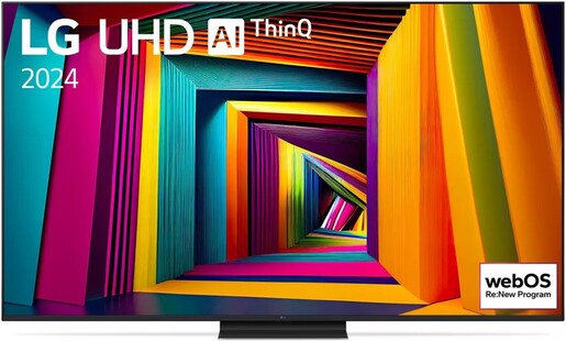 LG LED TV 65UT91003LA, 4K Ultra HD, Smart TV, WebOS, HDR10 Pro, α5 AI Processor 4K Gen7, Magic Remote **MODEL 2024**