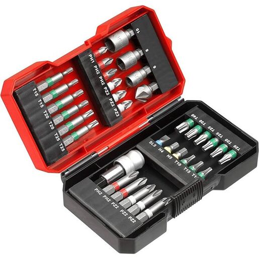 Einhell 34-delni set adaptera i bitova, 1/4", S-Box