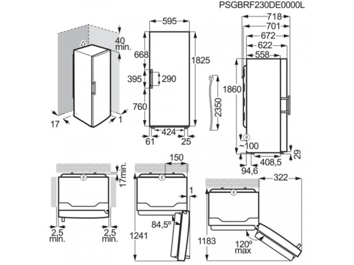 Electrolux frižider LRS3DE39W