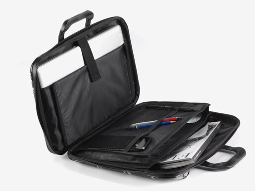 Torba Bombata  Medio Black&White 13"/Crna