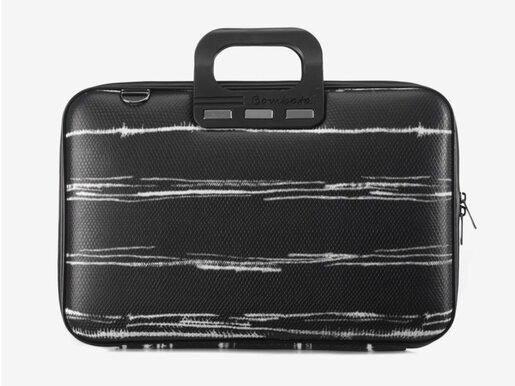 Torba Bombata  Medio Black&White 13"/Crna