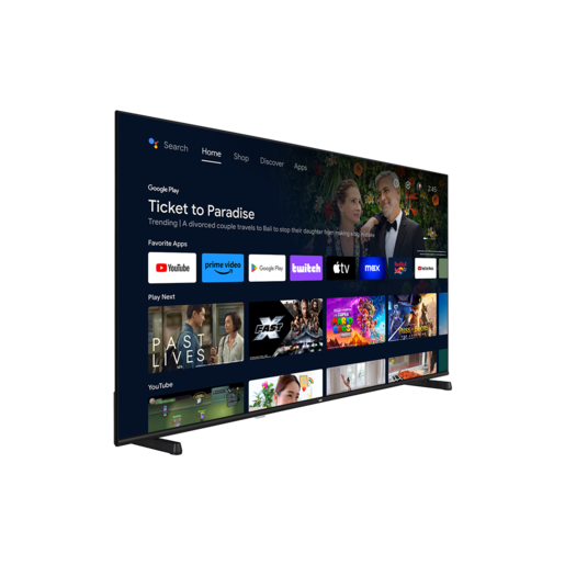 VOX LED TV 65VAU754BHB Frameless, 4K Ultra HD, Smart TV, Android, WiFi, HDR10, Dolby Audio, Chromecast, Bluetooth