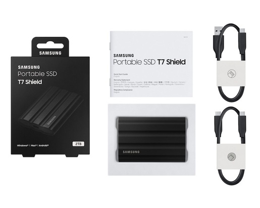 Eksterni SSD 2TB Samsung T7 Shield, USB-C, crni (MU-PE2T0S)