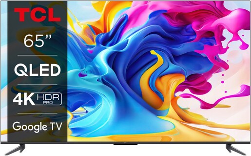 TCL QLED TV 65C649, 4K Ultra HD, Android Smart TV, Google TV, 4K HDR PRO, Game Master 2.0, Motion Clarity