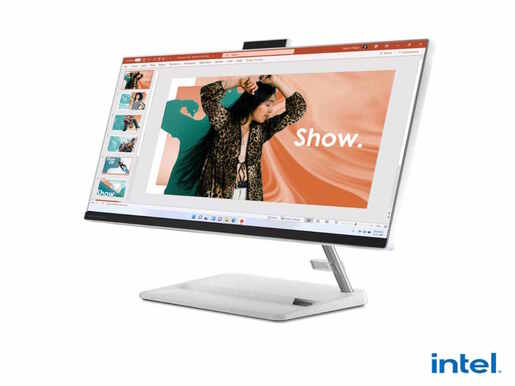 LENOVO All-in-One IdeaCentre 3 24IAP7 - Intel Core i5 12450H; 16GB RAM; 512GB SSD; 23.8" Full HD; Intel UHD Graphics; FreeDOS; P/N: F0GH010SRI
