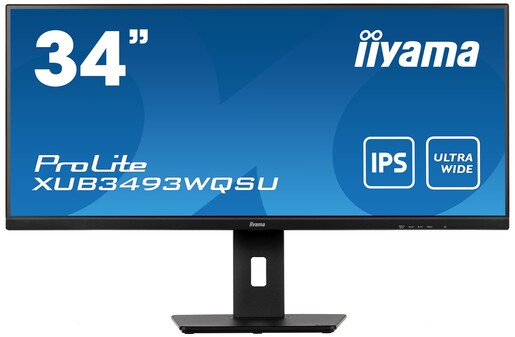 Monitor 34 IIYAMA ProLite XUB3493WQSU-B5, UWQHD, IPS, AdaptiveSync, 75Hz, 4ms, HDMI, DP