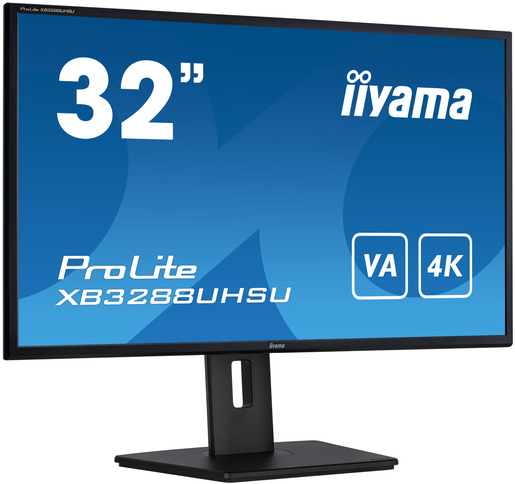Monitor 31.5 IIYAMA ProLite XB3288UHSU-B5, 4K UHD, VA, FreeSync, 60Hz, 3ms, HDMI, DP