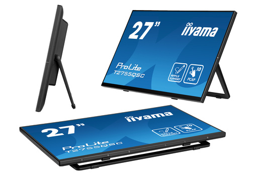 Monitor 27 IIYAMA ProLite T2755QSC-B1, FHD, IPS, 75Hz, 5ms, HDMI, DP, Touch