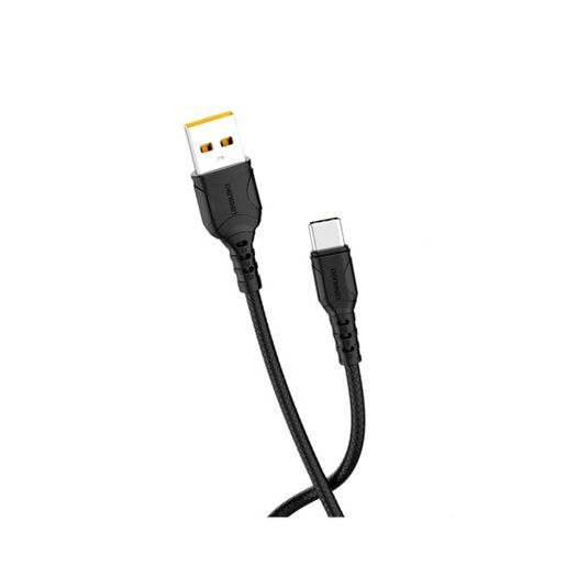 DENMEN D08T Type C USB data kabl 3,6A 1m crna