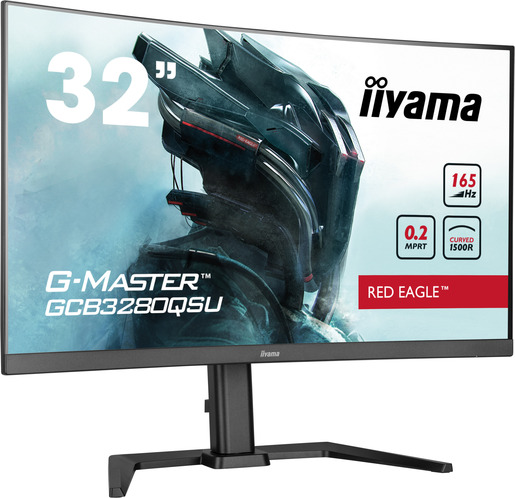 Monitor 32 IIYAMA G-MASTER GCB3280QSU-B1, WQHD, VA, FreeSync, Zakrivljen, 165Hz, 0.2ms, HDMI, DP,  Gaming