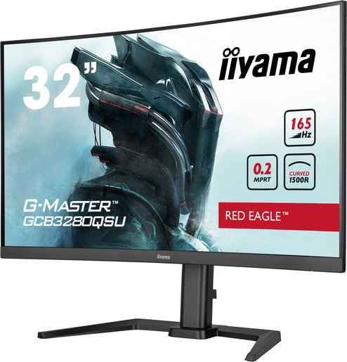 Monitor 32 IIYAMA G-MASTER GCB3280QSU-B1, WQHD, VA, FreeSync, Zakrivljen, 165Hz, 0.2ms, HDMI, DP,  Gaming