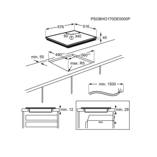 Electrolux ugradna ploča EHF46547XK