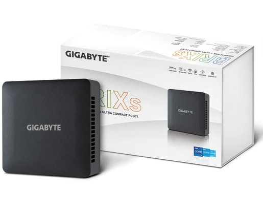 GIGABYTE BRIX Mini PC - Intel Core i5 1335U 3.40/4.60GHz; Intel Iris Xe Graphics; P/N: GB-BRi5H-1335