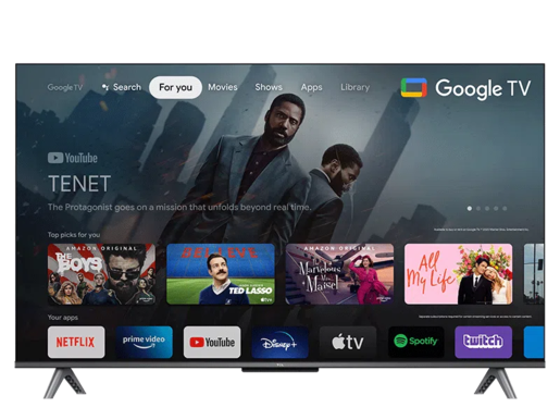 TCL QLED TV 43C643, 4K Ultra HD, Android Smart TV, Google TV, HDR10, Full Array