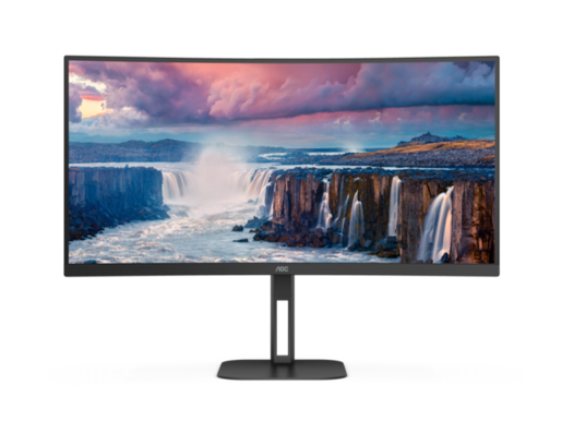 Monitor 34 AOC CU34V5C/BK, WQHD, VA, FreeSync, zakrivljeni, 100Hz, 1ms, HDMI, DP