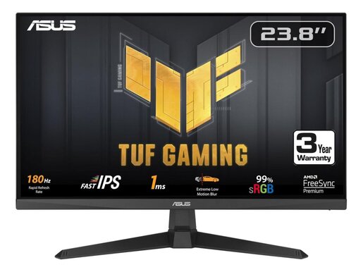 Monitor 23.8 ASUS TUF VG249Q3A, FHD, IPS, FreeSync, 180Hz, 1ms, HDMI, DP, gaming