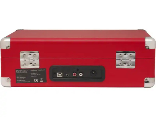 Gramofon Denver VPL-120 sa zvučnicima crveni