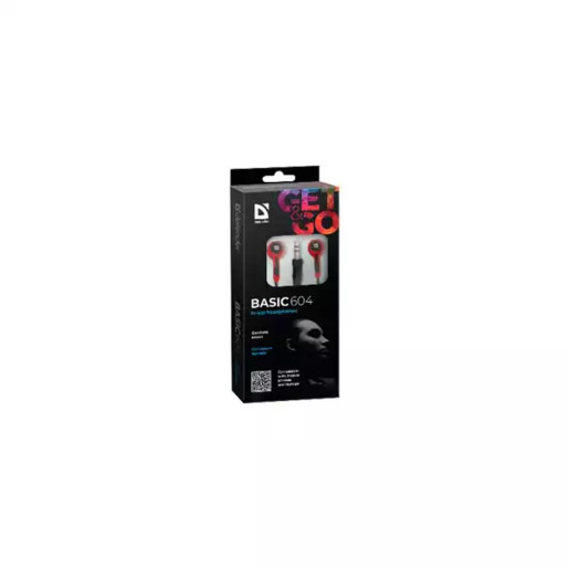 Slušalice bubice Defender Basic 604, crno crvene