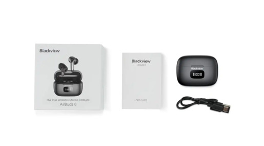 Bežične slušalice Blackview AirBuds 8 Polar Night Black/ANC/BT 5.3/Type-C/IPX7