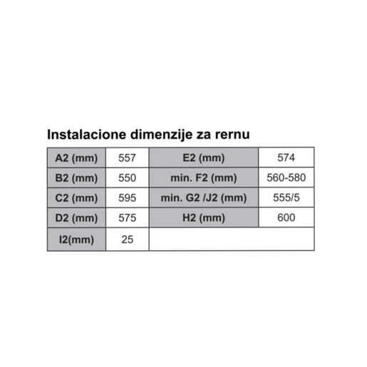 Vox ugradni set SET 2110400 B