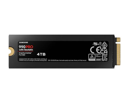 SSD 4TB Samsung 990 PRO with Heatsink M.2 NVMe (MZ-V9P4T0CW)