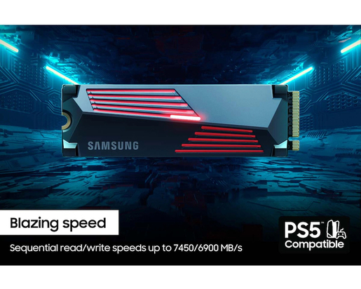 SSD 4TB Samsung 990 PRO with Heatsink M.2 NVMe (MZ-V9P4T0CW)